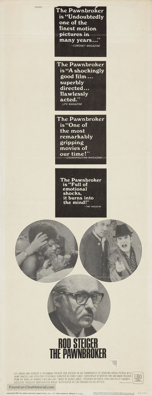 The Pawnbroker - Movie Poster