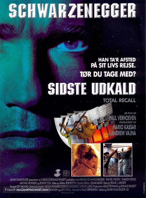 Total Recall - Danish Movie Poster