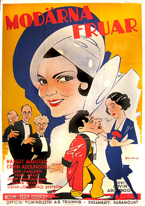 Mod&auml;rna fruar - Swedish Movie Poster