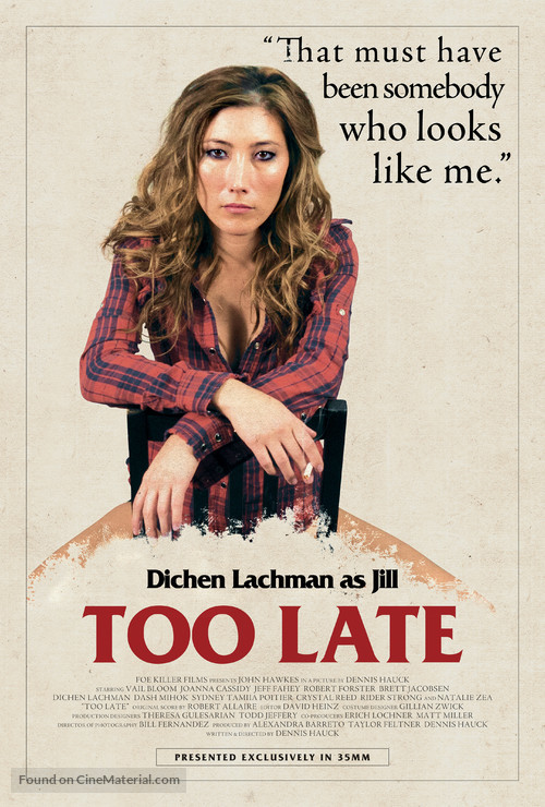 Too Late - Movie Poster