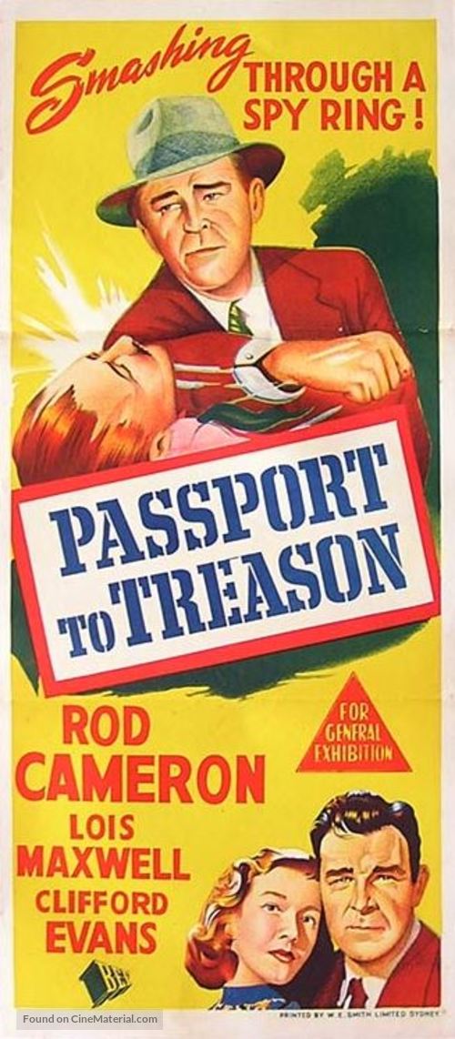 Passport to Treason - Australian Movie Poster