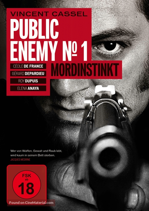 L&#039;instinct de mort - German DVD movie cover