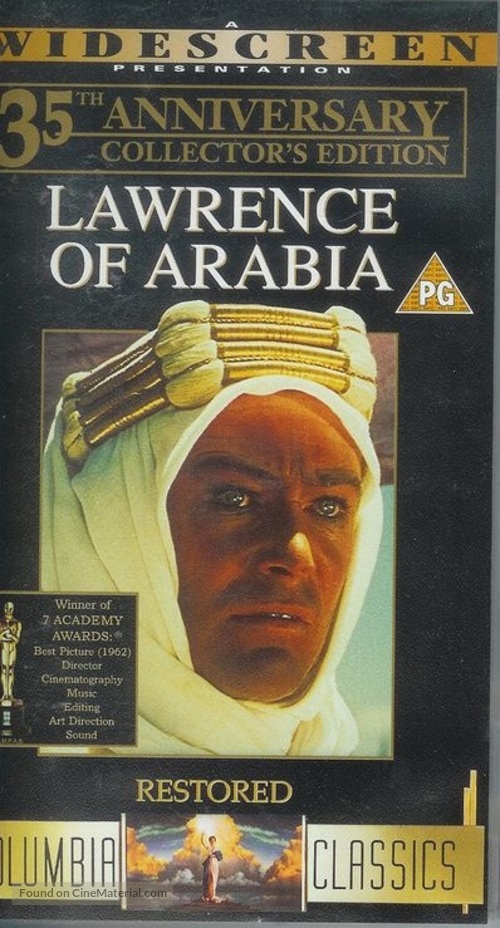 Lawrence of Arabia - British VHS movie cover