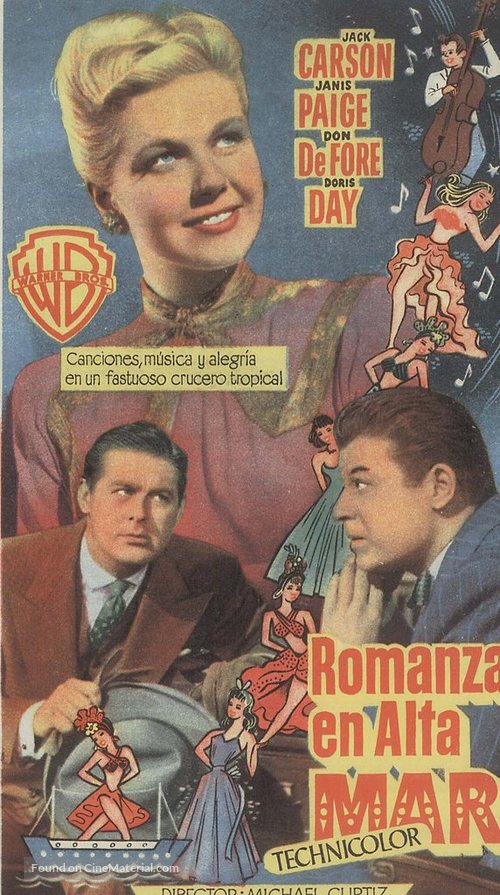 Romance on the High Seas - Spanish Movie Poster