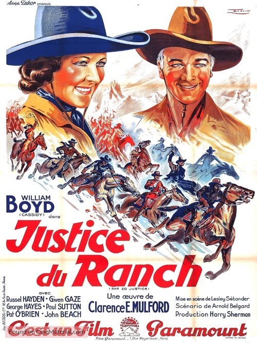 Bar 20 Justice - French Movie Poster