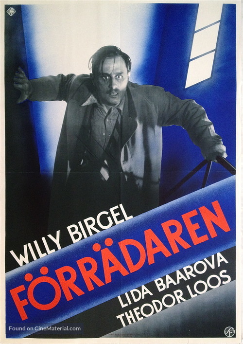 Verr&auml;ter - Swedish Movie Poster