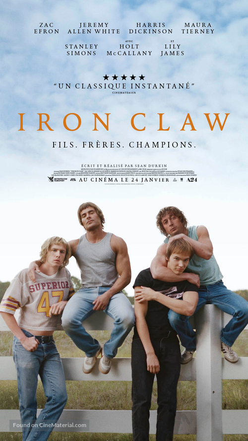 The Iron Claw - French Movie Poster