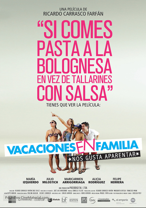 Vacaciones en familia - Chilean Movie Poster