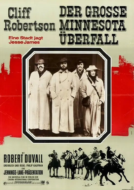 The Great Northfield Minnesota Raid 1972 German Movie Poster The Great Northfield Minnesota Raid 1972 German Movie Poster