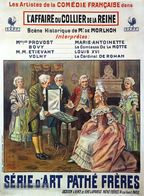 L&#039;affaire du collier de la reine - French Movie Poster