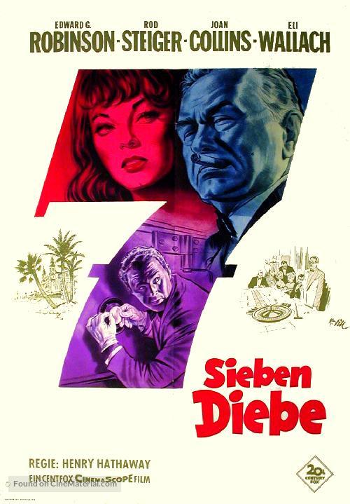 Seven Thieves - German Movie Poster