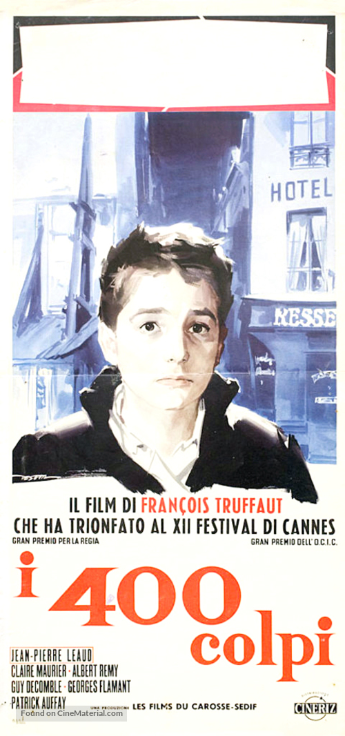 Les quatre cents coups - Italian Movie Poster