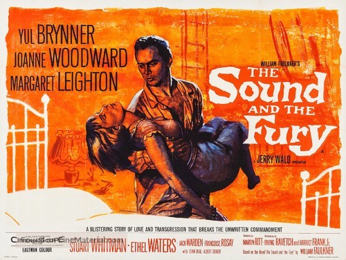 The Sound and the Fury - British Movie Poster