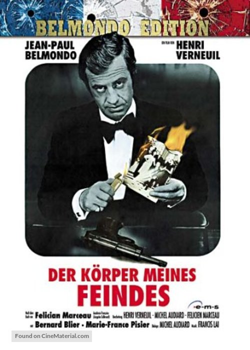 Le corps de mon ennemi - German DVD movie cover