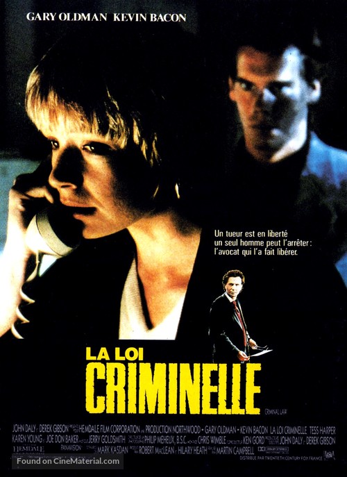 Criminal Law - French Movie Poster