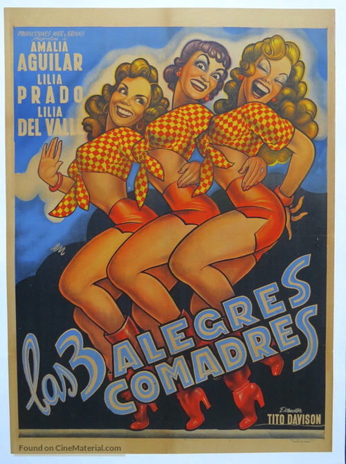 Las tres alegres comadres - Mexican Movie Poster
