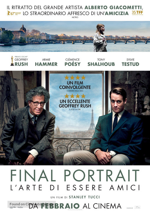 Final Portrait - Italian Movie Poster