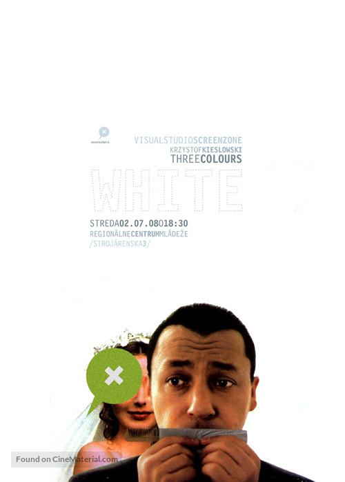 Trois couleurs: Blanc - Slovak Movie Poster
