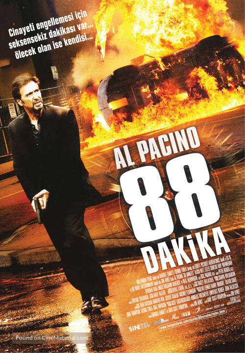 88 Minutes - Turkish Movie Poster