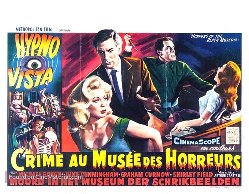 Horrors of the Black Museum - Belgian Movie Poster