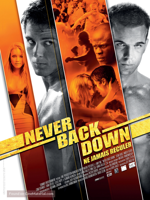 Never Back Down - French Movie Poster