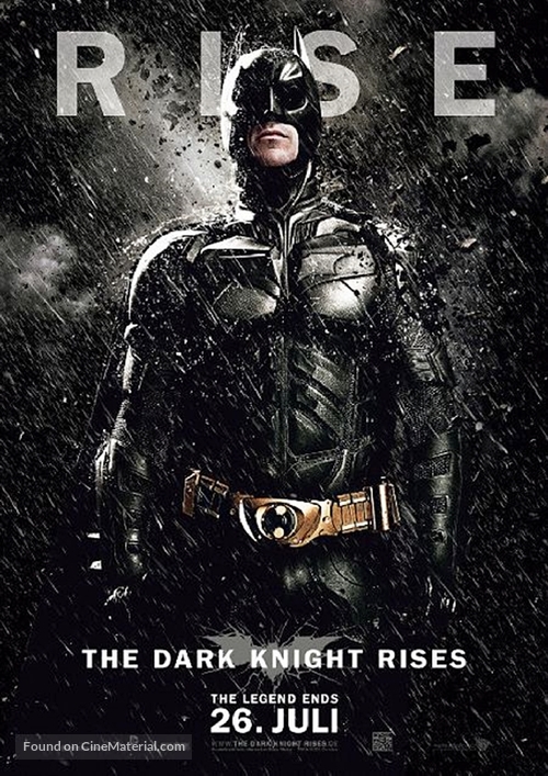 The Dark Knight Rises - German Movie Poster