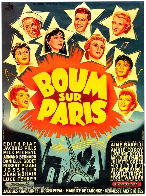 Boum sur Paris - French Movie Poster