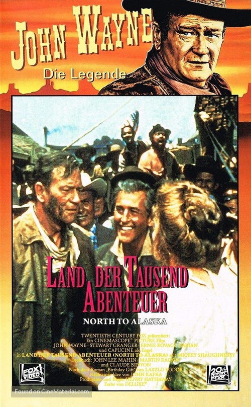 North to Alaska - German VHS movie cover