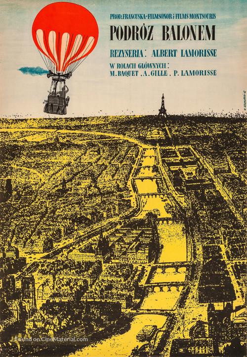 Le voyage en ballon - Polish Movie Poster