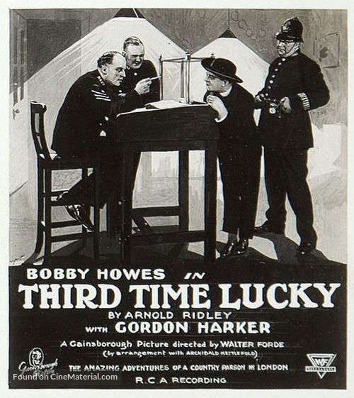 Third Time Lucky - British Movie Poster