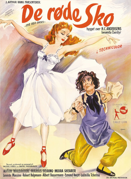 The Red Shoes - Danish Movie Poster