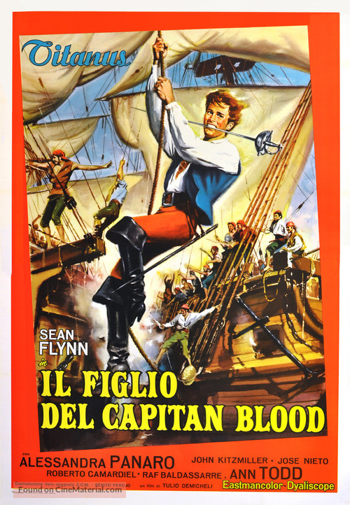 El hijo del capit&aacute;n Blood - Italian Movie Poster