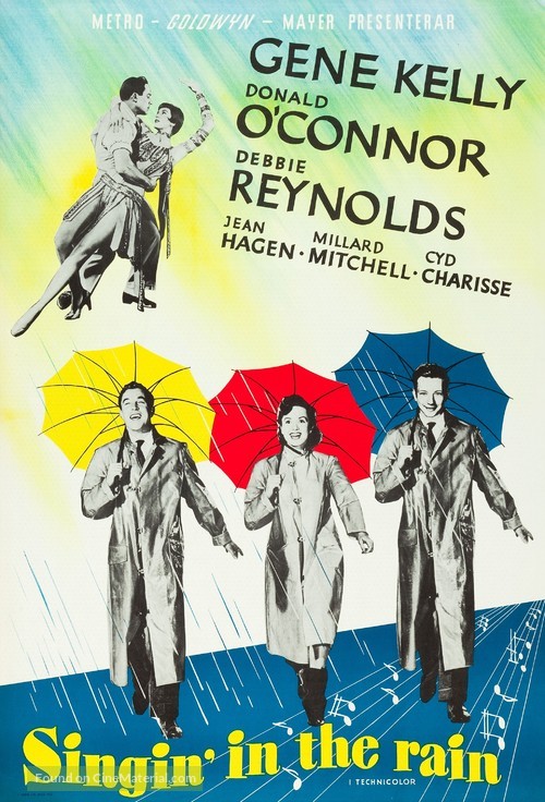 Singin&#039; in the Rain - Swedish Movie Poster