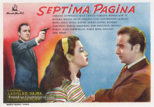 S&eacute;ptima p&aacute;gina - Spanish Movie Poster