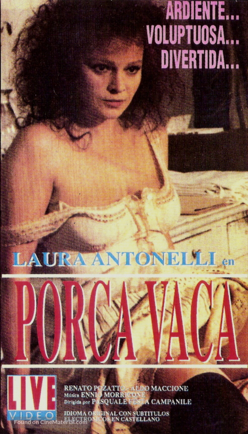 Porca vacca - Argentinian VHS movie cover