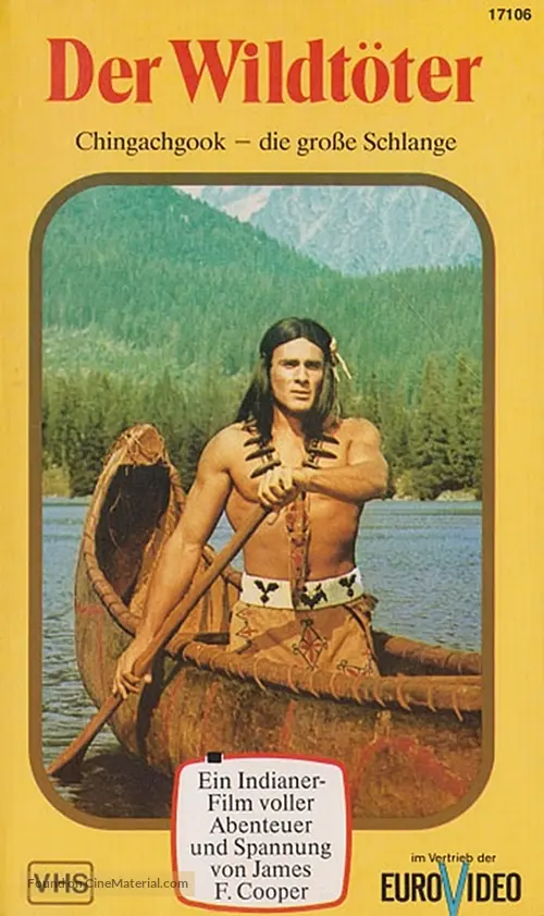 Chingachgook Die Grosse Schlange 1967 German Vhs Movie Cover
