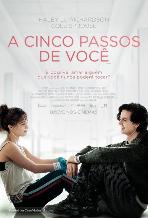 Five Feet Apart - Brazilian Movie Poster