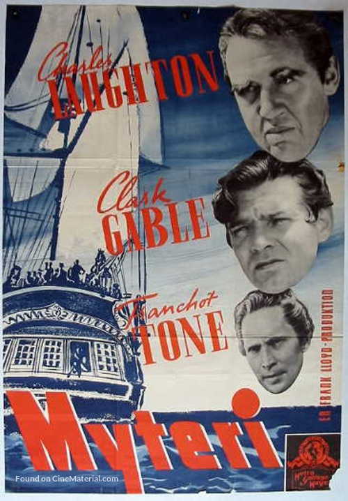 Mutiny on the Bounty - Swedish Movie Poster