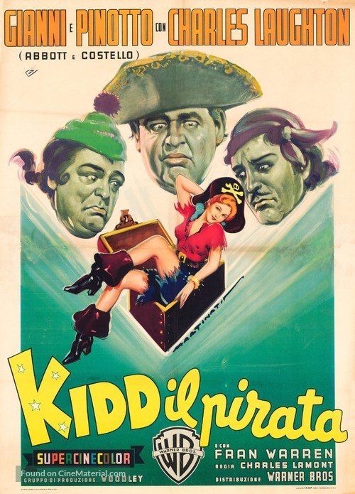 Abbott and Costello Meet Captain Kidd - Italian Movie Poster