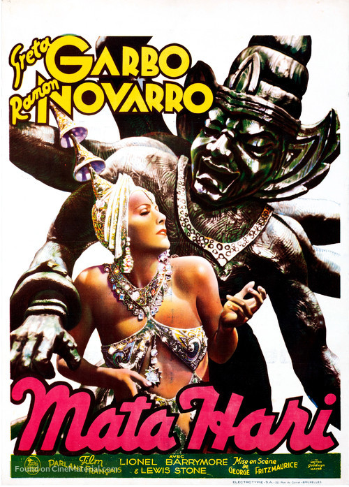 Mata Hari - Belgian Movie Poster