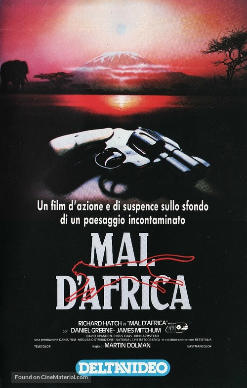 Mal d&#039;Africa - Italian VHS movie cover