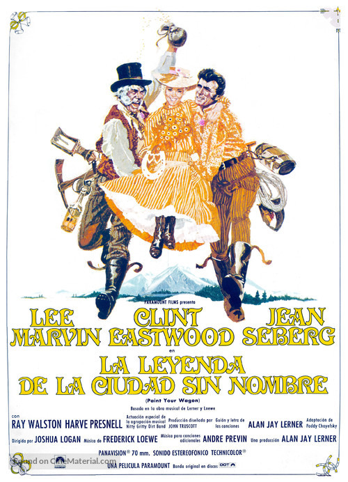 Paint Your Wagon - Spanish Movie Poster