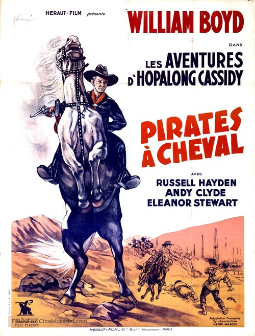 Pirates on Horseback - French Movie Poster