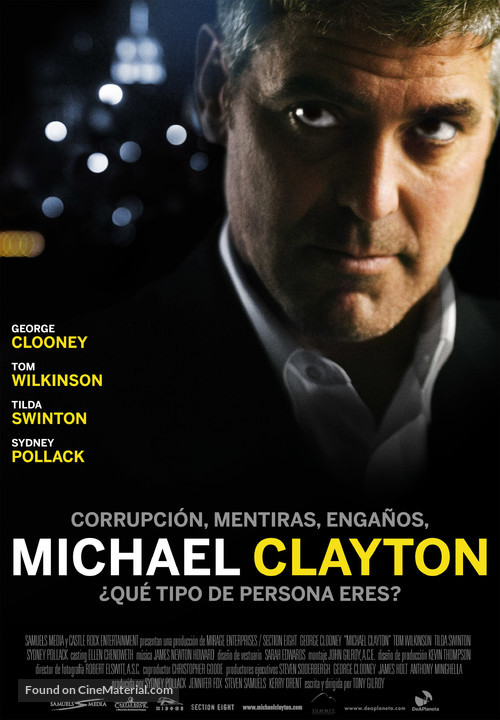Michael Clayton - Spanish Movie Poster
