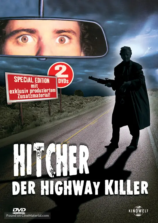 The Hitcher - German DVD movie cover