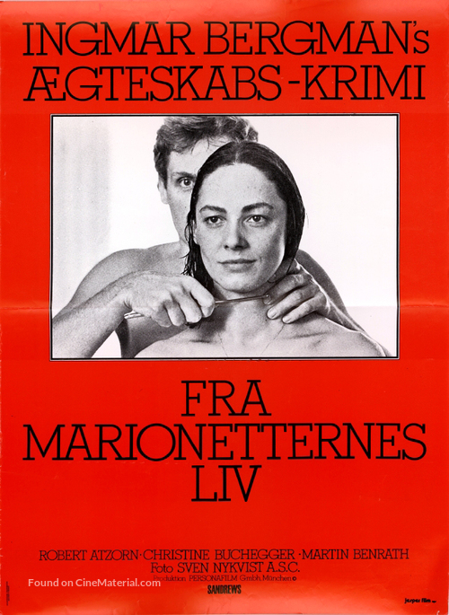 Aus dem Leben der Marionetten - Swedish Movie Poster