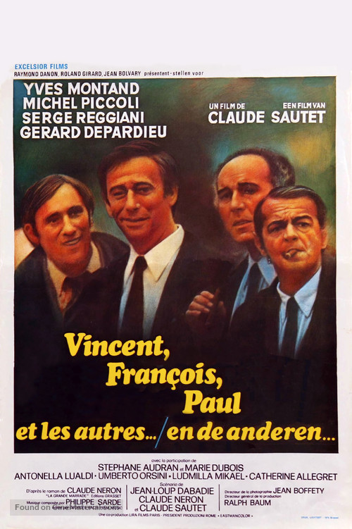 Vincent, Fran&ccedil;ois, Paul... et les autres - Belgian Movie Poster