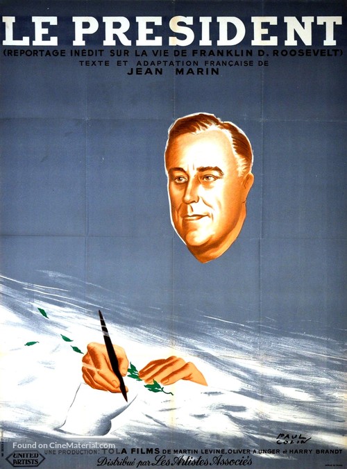 The Roosevelt Story - French Movie Poster
