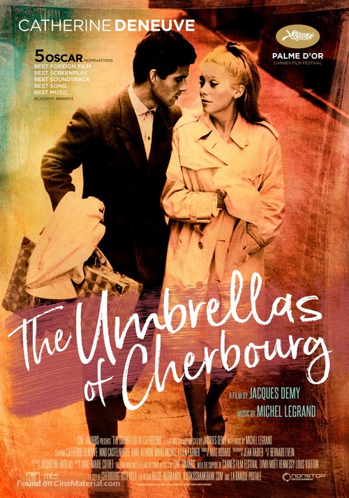 Les parapluies de Cherbourg - Swedish Re-release movie poster