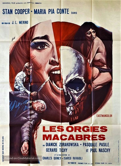 La org&iacute;a de los muertos - French Movie Poster